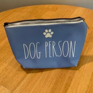 Rae Dunn dog person cosmetic bag